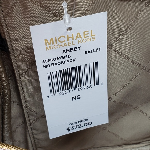 Michael Kors Abbey Medium Backpack Pink - Picture 4 of 5